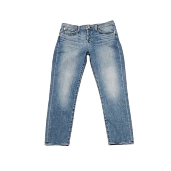 7 For All Mankind Button Fly Josefina Skinny Boyfriend Jeans - Picture 2 of 6